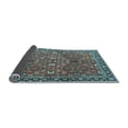 thumbnail image 2 of Ahgly Company Indoor Round Oriental Light Blue Traditional Area Rugs, 6' Round, 2 of 4