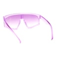 thumbnail image 4 of Kids Child Size Fashionable Flat Top Shield Plastic Pop Sunglasses Purple, 4 of 4