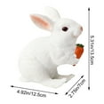 thumbnail image 2 of Mini Bunny Figurine - True-to-Life Small Rabbit Replica, High-Quality Model for Nature Display, School Project & Animal Lover Decor C, 2 of 4
