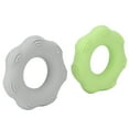 thumbnail image 3 of 2 piezas Anillo Ejercitador de Dedos de Silicona Masajeador Punto Convexo Anillo Fortalecedor de Agarre de Mano Verde Gris 30lb, 3 of 9