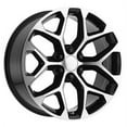 thumbnail image 2 of OE Creations Pr176 20X9 6X139.70 Gloss Black Machined (24 Mm) Wheel Rim, 2 of 2