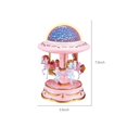 thumbnail image 3 of Black Friday 2023 Creative Star Projection Lantern Carousel Music Box Carousel Music Box Holiday Gift for Girls, 3 of 5