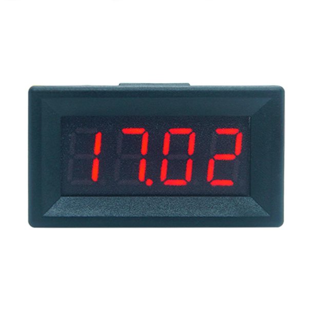Medidor de voltaje Mini pantalla LED 4 Bits 0-100V Panel de voltímetro Volt (0.36 pulgadas