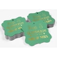 thumbnail image 4 of Inkdotpot Pack Of 100 Hugs & Kisses From The Wedding Paper Tags DIY Craft Bracket Shape Real Gold Foil Hang Tags, 4 of 7