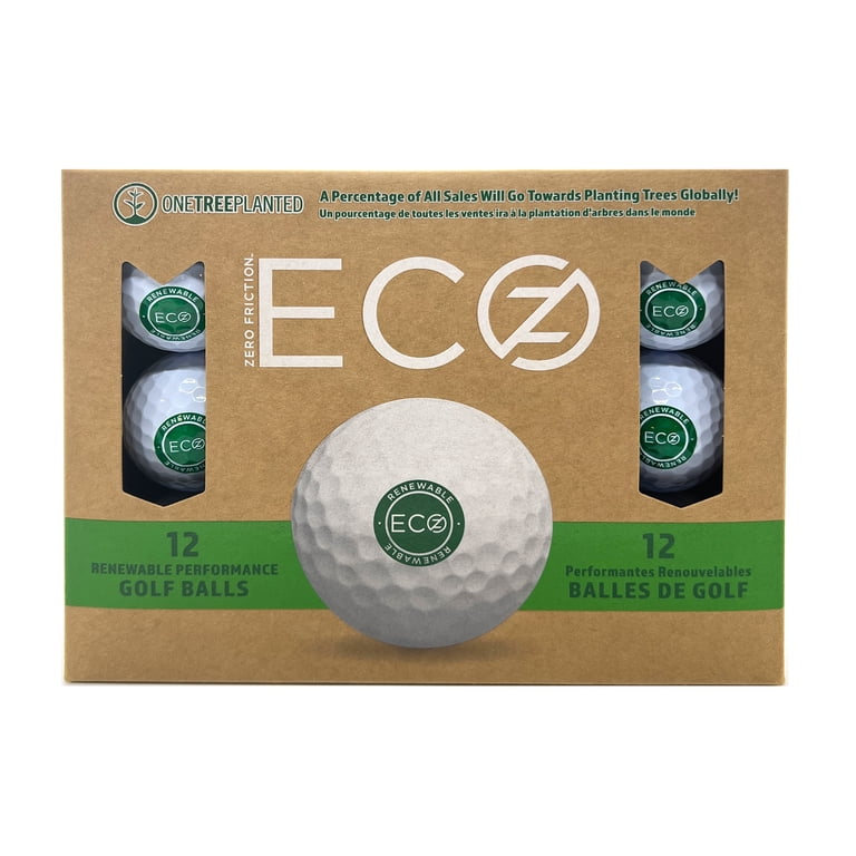 Zero Friction ECO Z Golf Balls, White, 12 Count photo 1