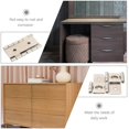 thumbnail image 3 of 10pcs Folding Screen Hinges Iron Cabinet Hinges Retro Style Door Hinges, 3 of 3