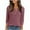Pink, variant on Sweater for Women 3/4 Sleeves V-neck Button Knitted Solid Color Striped Winter Casual Brushed Loose Sweater Green,Womens Tops