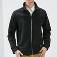 thumbnail image 2 of Dpytoraw Male Solid Color Fleece Cardigan Jacket With Fleece And Thick Warm Jacket For Autumn And Winter, 2 of 5