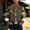 Army Green, variant on Casual Mens Shirts Camouflage Long Sleeve Collared Tops Button Down with Pocket Regular Shirts