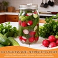 thumbnail image 6 of Fermentation Kit for Wide Mouth Jar Pickling and Sauerkraut Kit 4pcs with  7oz Glass Fermentation Weights Fermenting Lids Airlocks Silicone Gaskets for Pickles(No Jars), 6 of 12