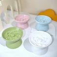 thumbnail image 4 of Cat Food Bowl Ceramic Elevated Cats Small Dogs Slow Feed Bowls Anti-choking Pet Eating Feeders Anti-gulping Puppy Supplies, 4 of 7