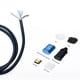 thumbnail image 3 of Cable de Interfaz Multimedia 4K HD Cable de Interfaz de Aleación de Aluminio de PVC para TV PC Laptop Gaming Azul ANGGREK  Otros, 3 of 8