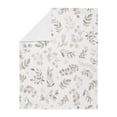 thumbnail image 5 of Sweet Jojo Designs Botanical Taupe and White Baby Security Blanket, 5 of 5