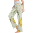 thumbnail image 3 of Women's Pajama Pants Yellow Dandelion Comfy Stretch Sleepwear Essentials womens Lightweight Lounge Terry Pajama Pant, Small, 3 of 7