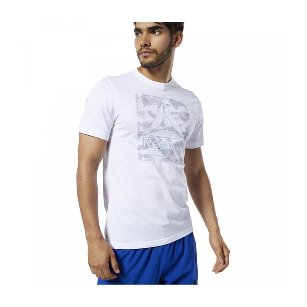 Reebok Be More Human Graphic Camiseta para Hombre, Blanco, XX-Large