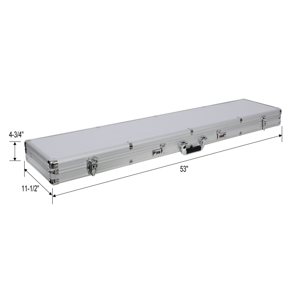 Aluminum New Framed Locking Lock Box Hard Storage Carry Case