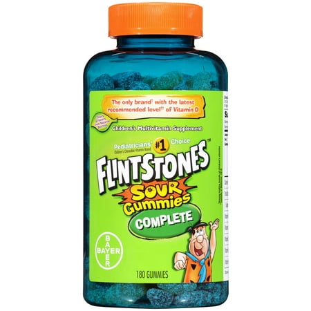 Flintstones Sour Gummies Complete Children's Multivitamin, 180 Count