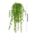 thumbnail image 4 of Xloro Small Hanging Plant String of Pearls Plant Live Artificial Hanging Vine Plants Decor Plastic Greenery for Home Wall Unpotted Fake Vines Plants (1Pc 29.53"), 4 of 9