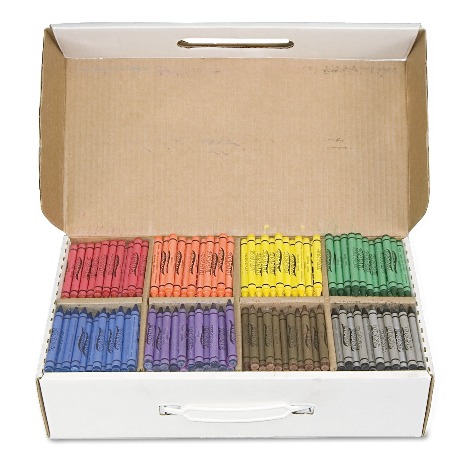 Prang Crayons Made with Soy, 100 Each of 8 Colors, 800/Carton -DIX32350