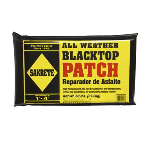Sakrete 16060 AllWeather Blacktop Patch Plastic Bag 60 Lb