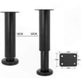 thumbnail image 4 of Black Metal Furniture Legs Set of 4 for Sofa, Bed, Cabinet with Screws Included, 4 of 4