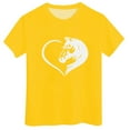 thumbnail image 3 of Tiijoy Big Girl's T Shirt Horse Graphic Short Sleeve T-Shirt Crew Neck Casual Tshirt, Sizes 12-13, 3 of 3