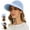 Blue., variant on Womens Sun Hat, 2 in 1 Zip-Off Sun Protection Visor Beach Hat for Women, Packable Golf Hat