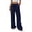 Black, variant on Women'S Palazzo Pants Summer High Waisted Wide Leg Drawstring Flowy Beach Trousers with Pockets