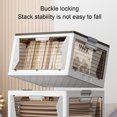 thumbnail image 3 of Storage Bins With Lids Collapsible Storage Bins Foldable Plastic Storage Container Organizer  Stackable Storage Bins With Wheels Folding Storage Box For Office School Home  Storage, 3 of 8