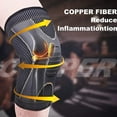 2 Pack Copper Knee Brace Sleeves for Women & Men Arthritis Pain Relief