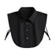 thumbnail image 1 of Blusa elegante y de color negro con cuello falso para mujer, para prendas de vestir, camisas y uniformes, 1 of 8