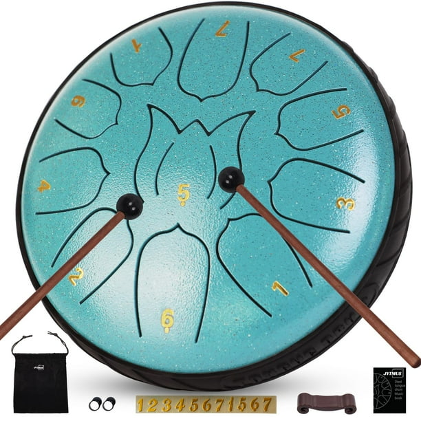 Tambor de acero JYTMUS Rain Drum de 11 notas con accesorios