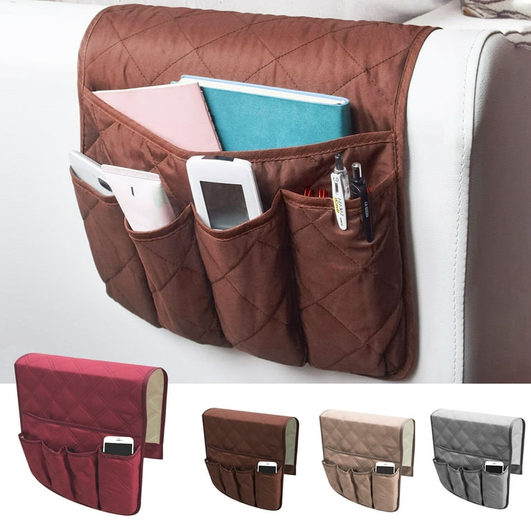 Non Slip Sofa Chair Armrest Organizer Double Sided Waterproof