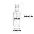 thumbnail image 3 of 10-30 Pack 30ml(1oz) Mist Mini Clear Bottles With Pump Cap Able-reusable, 3 of 3