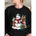 thumbnail image 3 of Parches de transferencia de hierro para ropa DIY, artesanía lavable, camiseta para mujer, transferencia de calor, pegatina para ropa de Feliz Navidad T16696, 3 of 4