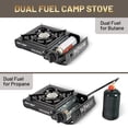 thumbnail image 4 of Cityout Dual Fuel Portable Camping Stove, Propane & Butane Gas Stove with Carrying Case for Emergencies, Outdoor BBQ, 4 of 16
