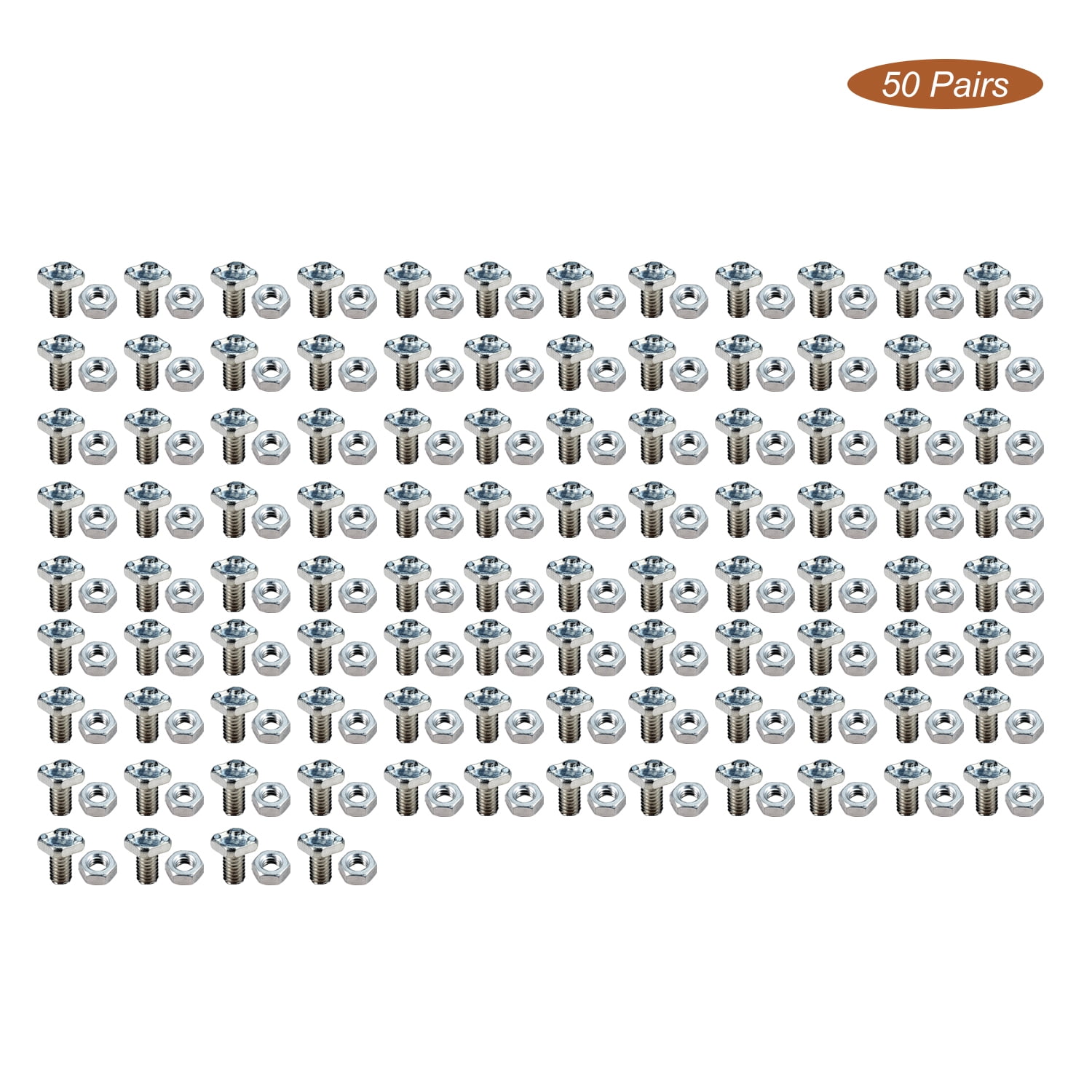 50Pairs Greenhouse M6 Nuts & Bolts Standard Size Replacements Aluminum Warehouse Parts Nuts & Bolts Accessories 50Pairs Greenhouse M6 Nuts & Bolts Standard Size Replacements Aluminum Warehouse Parts Nuts & Bolts Accessories