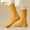 Yellow, variant on Womens Silver Crew Socks, Comfort Everyday Socks with Ribbed Cuff, 1 Pair Basic Soft Casual Socks for Women, One Size Fits Most