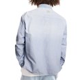 thumbnail image 3 of Ma Croix Mens Long Sleeve Denim Shirt Slim Fit Chambray Long Sleeve Button Down Shirt with Pocket, 3 of 4