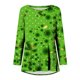 thumbnail image 4 of Camiseta holgada de manga larga con cuello redondo y estampado del Día de San Patricio a la moda para mujer Fridja  czfsfas278, 4 of 5