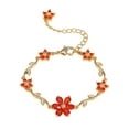 thumbnail image 2 of SPOORYYO Flower Exquisite Petal Bracelet Personalized Fashion Jewelry Elegant Floral Design Sparkling Accessory Lightweight Comfortable Gift, 2 of 6