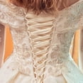 thumbnail image 4 of RUISINERY Bridal Gowns Corset Back Kits with 4Meter Satined Tie Shield Cloth for Wedding Dress Zipper Replacement Dress Laceup Set, 4 of 6