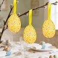 thumbnail image 4 of Easter Wrapped Foam Egg Ornaments Floral Plaid Egg Decorations Personalized Party And Holiday Decor Hanging Accents, 4 of 6