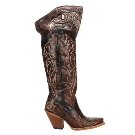 

Dan Post Boots Womens Kommotion Embroidery Snip Toe Cowboy Tall Boots