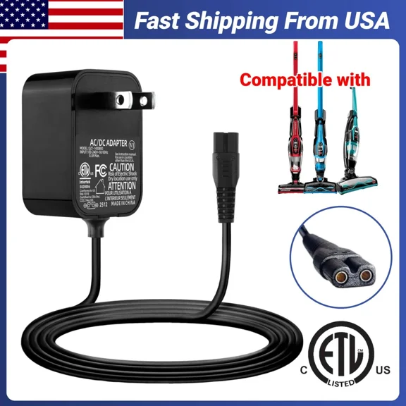 Replacement Charger Compatible with Bissell Featherweight Cordless Stick Vacuum 3061 3190 3190A 31902 3191 3191C for Bissell 3061 10.8V Lithium-ion Battery