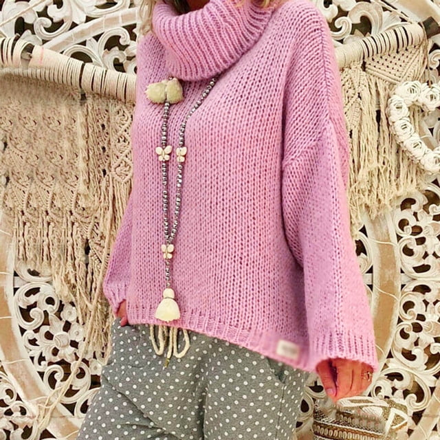 Walmart+ Semaine Aqestyerly Cardigans à Capuche pour Femmes Mode Décontractée Solide Confortable Chandail à Col Roulé à Manches Longues