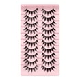 thumbnail image 1 of Manga Lashes Pestañas Postizas de Aspecto Natural, Estilo Anime, Mink Wispy Spiky, Volumen 8D, Ligeras y Reutilizables, para Cosplay y Maquillaje Diario, 1 of 7