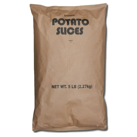Instant Dehydrated Potato Slices Value Pack | 5 Pound Bulk Bag