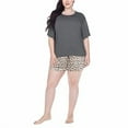thumbnail image 2 of Honeydew Women's Super Soft Jersey 3-Piece Pajama Set Size: XS, Color: Leopard, 2 of 5