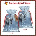thumbnail image 2 of Fuzoiu Winter Reindeer In Snowy Mountains Print Christmas Gift Bag,Burlap Gift Bag with Drawstring Closure & Hang Tag,Perfect for Holidays, Birthdays, and Special Occasions-Small, 2 of 7